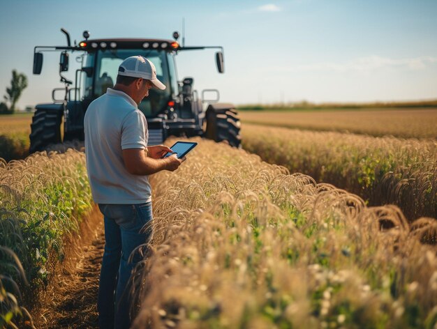 Farmer in field